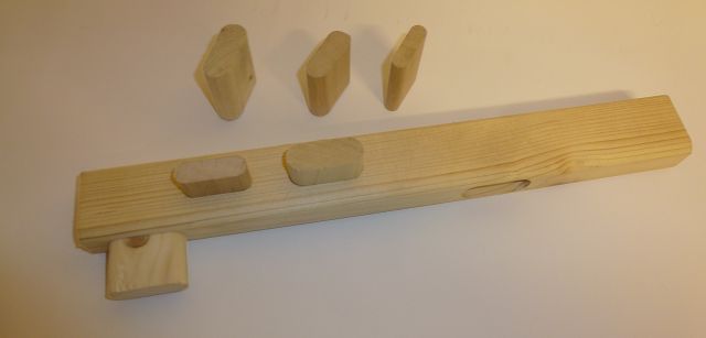Schablone, Nuten, Zapfen