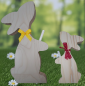 Preview: Wooden Easter bunny with test tube