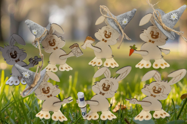 Laserdatei: Lustige Hasen