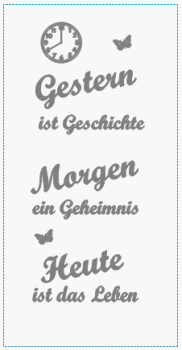 Tealight with saying