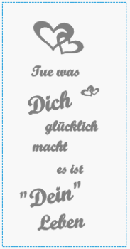 Tealight with saying