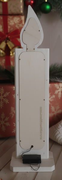 Weihnachtskerze beleuchtet