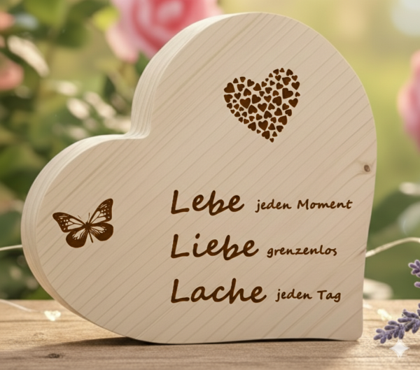 Herz mit Spruch