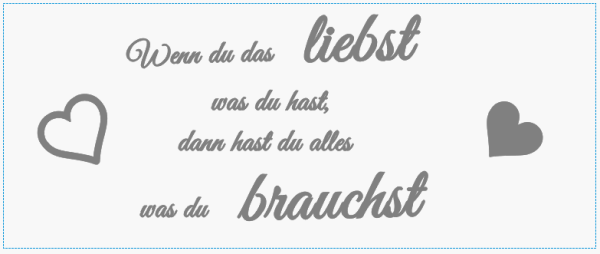 Holzschild mit Spruch