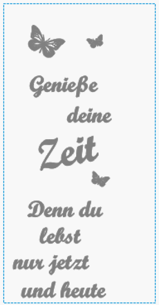 Tealight with saying