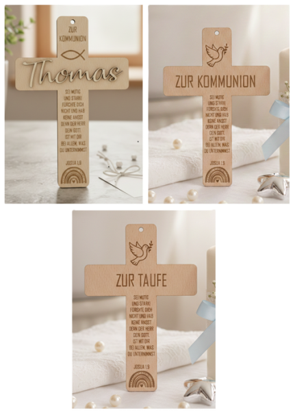 Kreuz zur Kommunion/Taufe