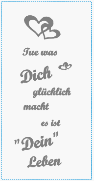 Tealight with saying