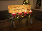 Adventsbank mit Personalisierung